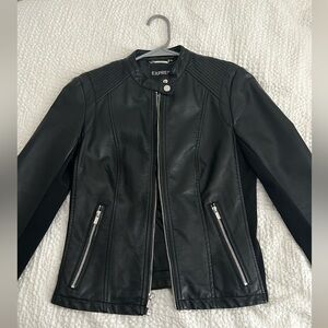 Express Black Leather Jacket
